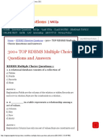 300+ TOP RDBMS Multiple Choice Questions and Answers