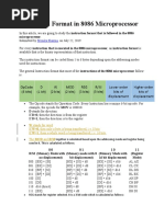 8086 Opcode Calculation