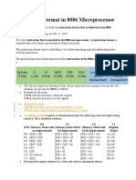 8086 Opcode Calculation