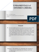 Fundamentals of Economics (Mh106) : By:-Dr. Millo Yasung Department of Management and Humanities Nitap