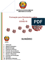 Apresentação Formação sobre covid19 para Estudantes