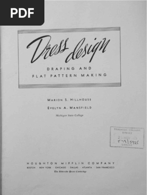 dress design draping and flat pattern making pdf Draping and Flat Pattern Making Guide | PDF | Seam (Sewing)