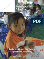 ECM110-2008 Early Childhood Education Questions of Quality