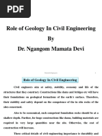 Role of Geology in Civil Engineering by Mamata Ngangom