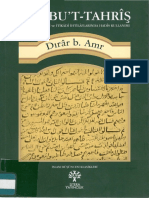 Dırar B. Amr - Kitabu't Tahriş