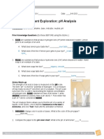 Student Exploration: PH Analysis: Sour Taste B. Create Burning Sensation in Eyes