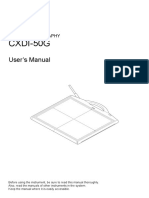 CXDI-50G: User's Manual