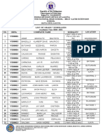 List of Enrollees GRADE 8