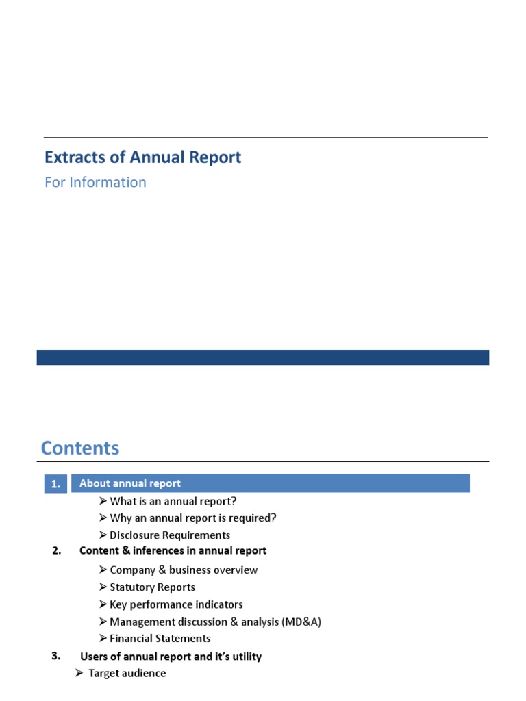 Annual Report Template | PDF | Cash Flow Statement | Equity (Finance)