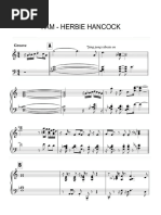 4 AM Herbie Hancock 1980 Piano Part No Lead Synth Line PDF