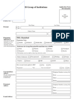 IMS Group of Institutions: Data Form