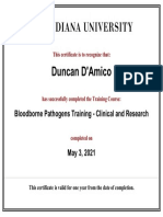 Bloodborne Pathogens Training Clinical and Research Duncan D Amico