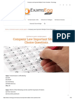 Shah Piyush: Company Law Important Multiple Choice Questions