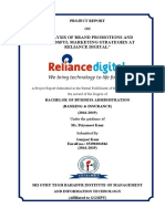 Analysis of Brand Promotions and Successful Marketing Strategies at Reliance Digital