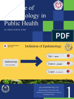 The Role of Epidemiology in Public Health