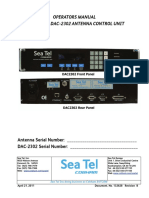 Operators Manual For Sea Tel Dac-2302 Antenna Control Unit