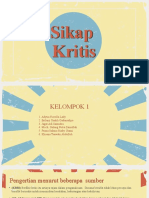 Kelompok 1 (Sikap Kritis)