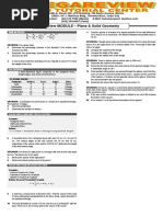 Review MODULE: - Plane & Solid Geometry