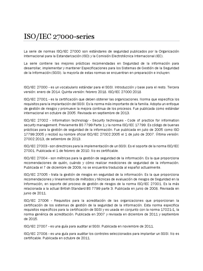 23 Terminos Y Definiciones De La Iso 27000 Pdf Ingeniería De