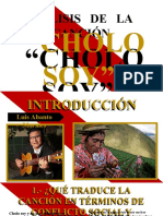 CHOLO SOY - Analisis de La Cancion