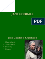 pRESENTATION ABOUT JANE GOODALL