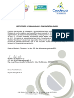 2-08-21 Certificado de Inhabilidades e Incompatibilidades Agosto