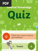 T T 2546951 General Knowledge Quiz Powerpoint