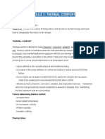 MODULE 2 - Thermal Comfort