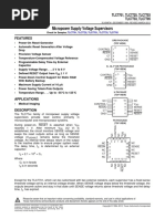 Micropower Supply Voltage Supervisors: Features