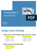Training Video 7 - Design Code Checking