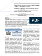 Relationship between fingerprint patterns and blood groups among medical students