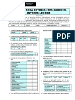 Plan Lector - Encuesta para Estudiantes Sobre El Interés Lector