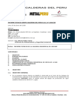 Informe Tecnico Caldera 100 B.H.P. 2,020