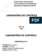 LABORATORIO DE CONTROLE I - EXP 01