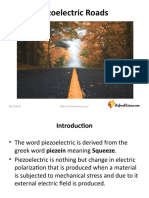 Piezoelectric Roads