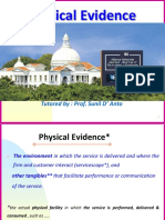 Physical evidence in services marketing
