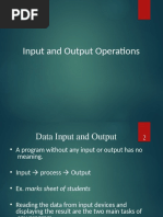 4 Input Output