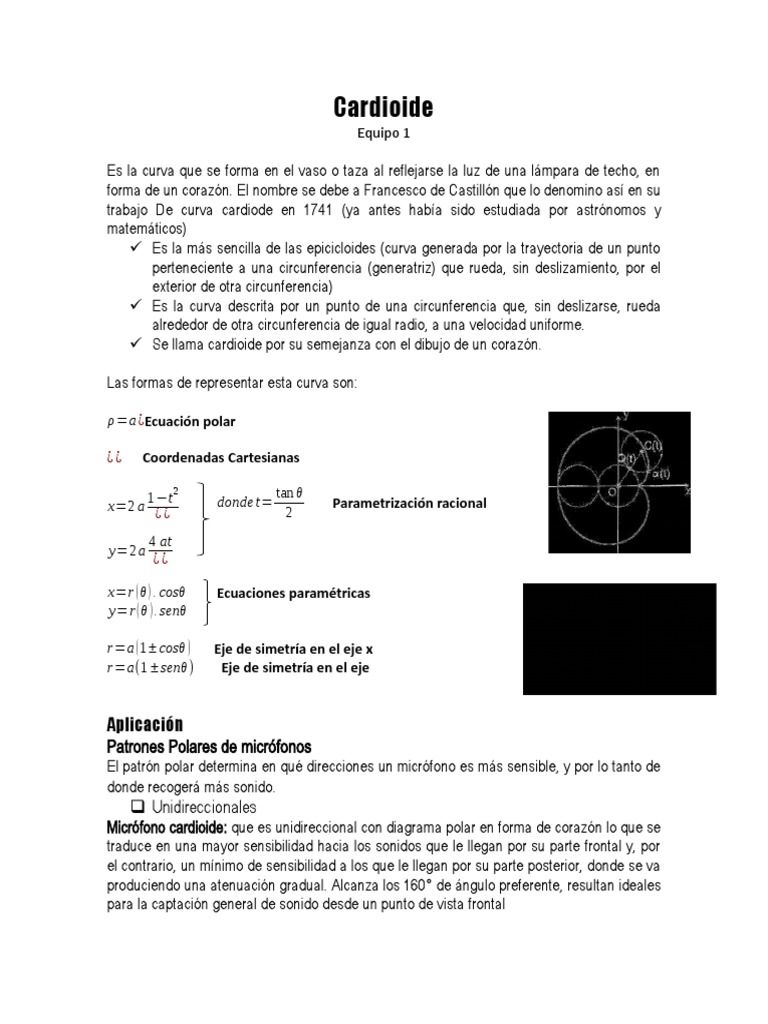 Patrón Polar Cardioide en Micrófonos | PDF | Micrófono | Circulo