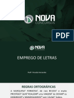 Emprego de Letras