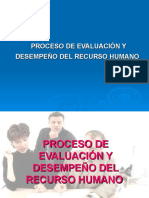 PROCESO DE EVALUACIÓN DEL RECURSO HUMANO