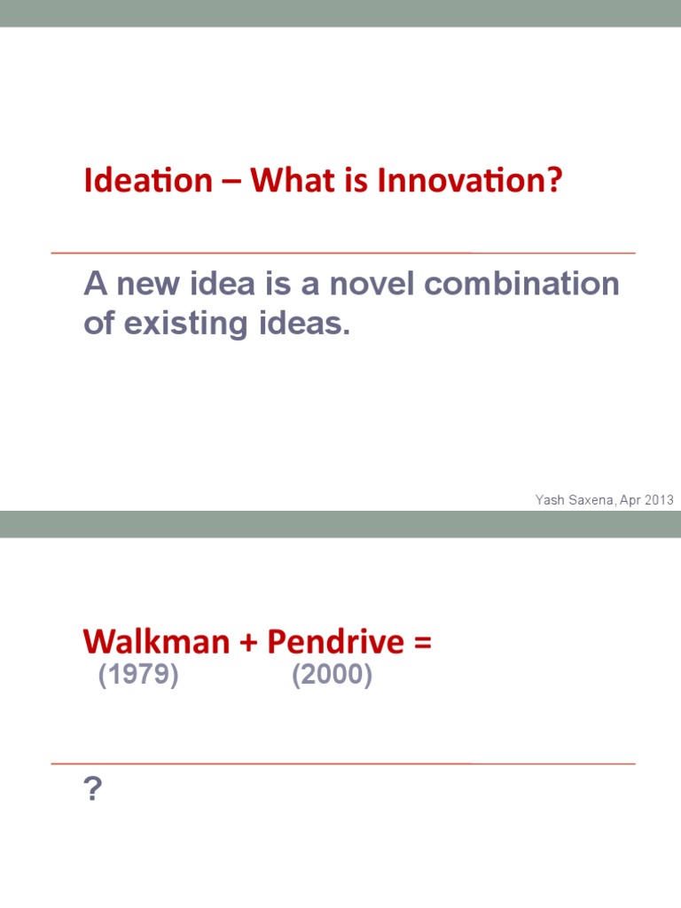 Ideation Techniques for Innovation | PDF