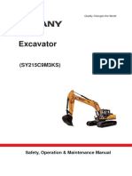 Manual de Operacion de Excavadora Sany SY215