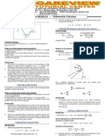 Review MODULE: - Differential Calculus