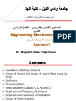 Engineering Electronics & Design ميمصتو ةيسدنه تاينورتكلا: Dr. Mugahid Omer Hajeltoum