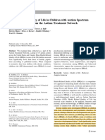 Health-Related Quality of Life in Children With Autism Spectrum Disorders - Results From The Autism Treatment Network - Kuhlthau Et Al (2009)