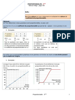 COURS 3° - Proportionnalité