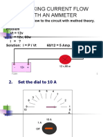 Checking Current Flow With An Ammeter