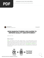 How Manufacturers Use Kaizen To Improve Quality and Efficiency