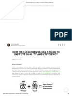How Manufacturers Use Kaizen To Improve Quality and Efficiency