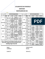 Jadwal Pelajaran Paket B Dan C 2021